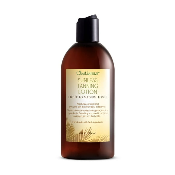 Loción bronceadora sin sol Just Nutritive, ligera a mediana, 240 ml