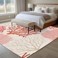 thumbnail image 6 of Red Coastal Washable Rug 6x9 Area Rug for Living Room Bedroom Non Slip Indoor Floor Rectangle Carpet Soft Low Pile Large Vintage Coral Ocean Modern Sea Abstract Entryway Rugs for Dining Room Office, 6 of 9
