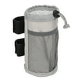 thumbnail image 4 of Portabotellas para bicicleta, ajustable para botellas de 12 a 32 oz, duradero, de tela Oxford, para silla de ruedas, para barras de 0,9 a 2 pulgadas, color gris, 17,5 x 8,5 x 17,5 cm, 4 of 14