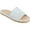 Blue, variant on Journee Collection Womens Eniola Flat Slip On Slide Sandals
