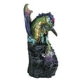 thumbnail image 5 of Green Blue Gold Galaxy Baby Dragon On Faux Geode LED Crystals Rock Figurine, 5 of 9