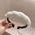 thumbnail image 1 of Diadema marrón de otoño e invierno para mujer, paquete de cabello con calavera alta, banda para el cabello a presión superior que combina con el tocado de horquilla para viajes al aire libre, 1 of 5