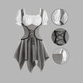 thumbnail image 7 of FNFYFH Renaissance Costume Women Corset Dress Mini Fairy Dresses Vintage Gothic Cosplay Dress Dirndl Dresses for Halloween Carnival, 7 of 7