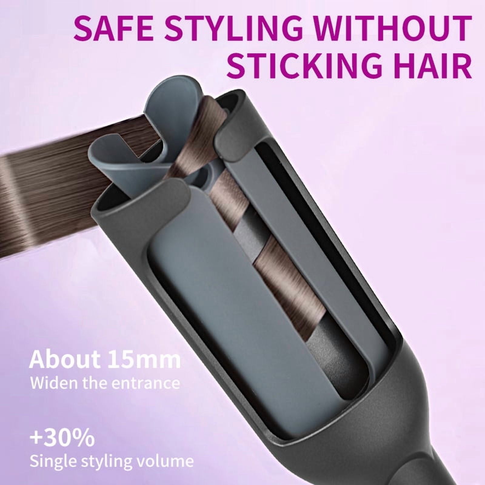 Hydrating Ionic Automatic Hair Curler, Auto-Rotating Curling Iron with 5 Temp Settings & Anti-Tangle Tech, Ceramic Hair Care Styler for Effortless, Frizz-Free Curls