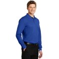 thumbnail image 4 of Sport-Tek ST657 Mens Long Sleeve Micropique Sport-Wick Polo T-Shirt, True Royal - Small, 4 of 6
