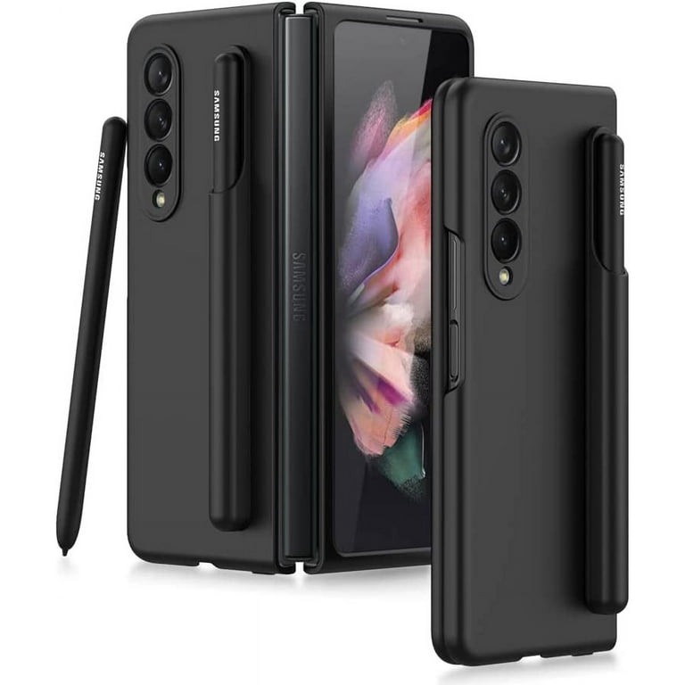 case for Samsung Z Fold 3 Case with Pen Holder, Galaxy Z