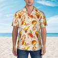 thumbnail image 2 of Fotbe Autumn With Birds Hawaiian Shirt for Men Unisex Summer Beach Casual Short Sleeve Cotton Linen Button Down Shirts-X-Large, 2 of 5