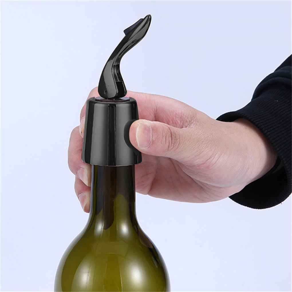 Plastic Stainless Steel Bottle Stopper Leakproof Wine Kitchen Bar Party Cap CA 