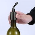 thumbnail image 3 of Tapón de botellas de vino de acero inoxidable Cocina Tapón de botella de champán Apertura de bomba Tapas de ahorro Herramientas de barra Accesorios, Negro Kearding HA008912-02B, 3 of 6