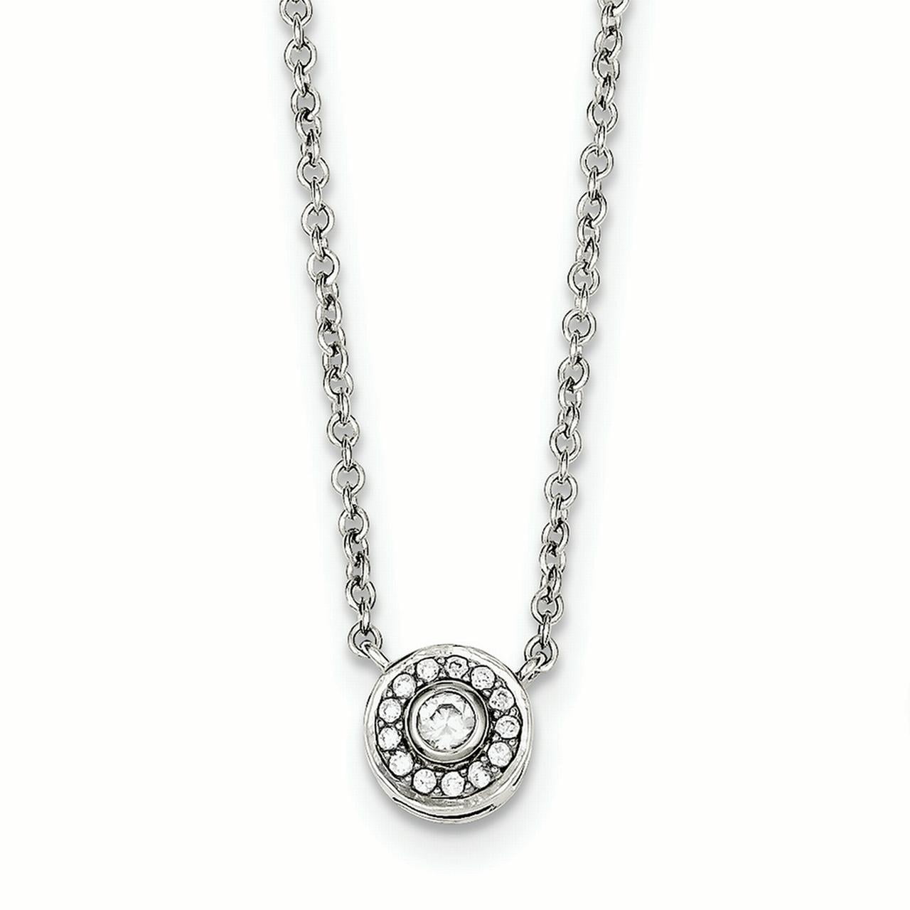 sterling silver cz necklaces