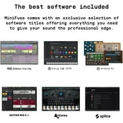 Arturia MiniFuse 4 Portable 4x Input USB-C MIDI Audio Interface, Black
