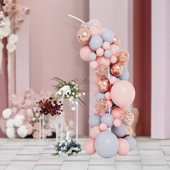 Ballon Arch Stand and 2 Flower Stands, Arch Backdrop Stand for Parties, Wedding Flower Stand