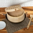 thumbnail image 2 of Joyce Chen 2-Tier Bamboo Steamer Baskets, 12-Inch, 2 of 5