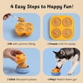thumbnail image 4 of Nocciola Dog Treat Dispenser Set with Frozen Treat Mold, Durable Food-Grade Rubber Enrichment Toy to Keep Dogs Busy, Dishwasher Safe, 2-Piece, Size L, 4 of 10