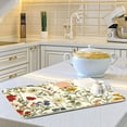 thumbnail image 6 of Yayeee Dish Drying Mat for Kitchen Counter 16"x18" Microfiber Absorbent Pad, Beige Floral, 6 of 7