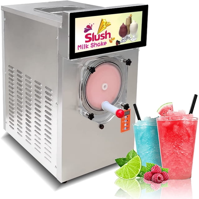 Kolice Commercial Magarita Cocktail Slush Machine,Milkshake Maker,Iced Beer Iced Coffee Slsuhy Maker-Cylinder: 11L,Hopper:9L,Light Box Included