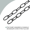 thumbnail image 3 of Uxcell 3.2mm Thick 1m Long Pendant Light Fixture Chains Black 2 Pack, 3 of 5