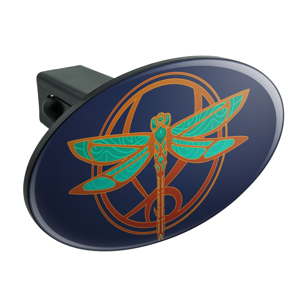 Dragonfly Elegant Oval Tow Trailer Hitch Cover Plug Insert