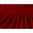 thumbnail image 4 of Robe Patchwork en Velours à Manches Longues et Col Rond pour Enfant, 4 of 6