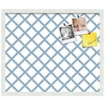thumbnail image 2 of PinPix 24x20 Custom Cork Bulletin Board Diamond Modern Pattern Navy White Poster Board Has a Fabric Style Canvas Finish, Framed in Diamond Modern Pattern Navy White, by ArtToFrames (PinPix-1805), 2 of 5