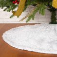 thumbnail image 6 of Faux Fur Christmas Tree Skirt, White Christmas Decorations for 5ft Christmas Tree Decoration (White, 30in), 6 of 8