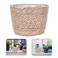 thumbnail image 2 of Maceta de paja tejida (1 unidad) para plantas de interior, ideal para decorar el hogar o la oficina., 2 of 8