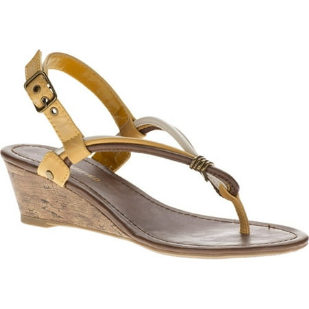 wedge excess classified thong sandals