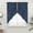 Blue, Indigo, Navy, Slate, variant on Indigo Blue Swag Valances for Windows 2 Pack, Kitchen Window Curtains 36 Inch Length, Farmhouse Vintage Blue Solid Color Privacy Swag Curtains for Living Room/Bathroom with Rod Pocket 36"x36"