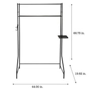 Organize It All Multi-Use Space Saver Rack in Black