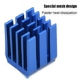 thumbnail image 4 of Disipador de calor con aletas de refrigeración para controlador de motor paso a paso de aluminio azul de 10 piezas para impresora 3D, 4 of 7