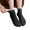 Black, variant on Women Autumn Winter Matching Pearl Thickened Warm Mid Tube Socks Cozy Casual Hosiery Green One Size
