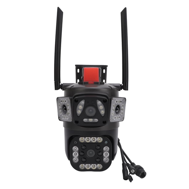 Cámara De Seguridad De Triple Lente 8MP 4K Visión Nocturna A Todo Color Detección De Movimiento Cámara De Seguridad Wifi, Visión Nocturna Ultra Clara, Detección De Movimiento