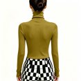 thumbnail image 5 of Kamentoy Womens Long Sleeve Shirts Basic Turtleneck Ribbed Thermal Underwear Tops | Slim Fit Base Layers Tee, Tight Undershirts, Going Out T-shirts, 5 of 5