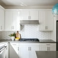 thumbnail image 4 of Bedrosians Hedron Matte Ceramic 3D Hexagon Tile 4" x 5", White (36-Pack, 3.87 SF), 4 of 4