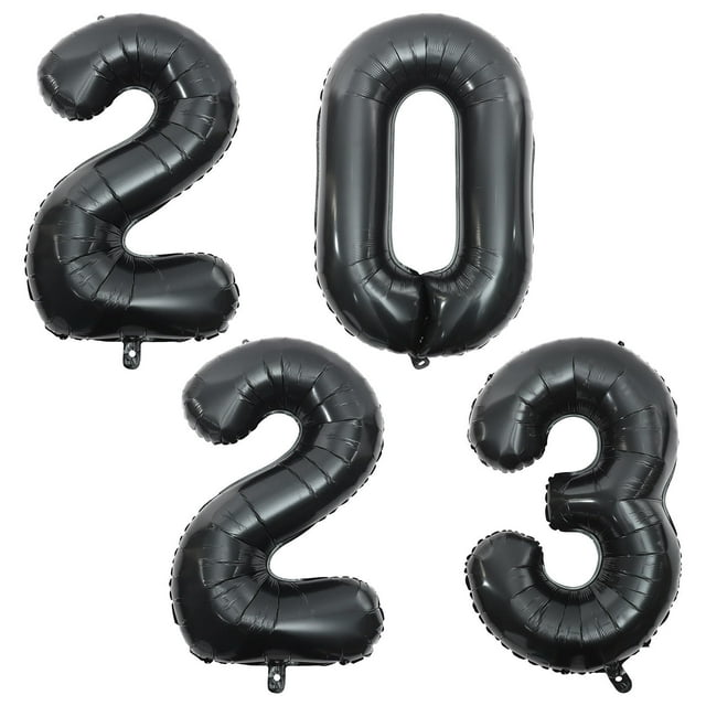 OULII 1 Set New Year Balloon Aluminium Film Floating Decorations 100X45Cm