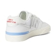 thumbnail image 5 of New Balance Unisex 574 Vulc Skate Shoe, White/Baby Blue, 8 US Men, 5 of 7