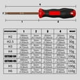 thumbnail image 3 of Magnetic Hex Screwdriver Set 8 Size Ergonomic Handle Inner Hexagonal Screwdriver for Electronics Automobile Repair, 3 of 7
