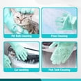 thumbnail image 4 of 1Pairs Silicone Pet Grooming & Dishwashing Gloves – Scrubber for Bathing, Kitchen, Bathroom & Car, 4 of 7