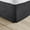Black, variant on Alive Pixels Bed Skirt White Solid 100% Cotton Split Corner 1Pc 18 inch Drop 600TC (King, White)