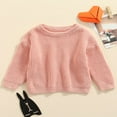thumbnail image 2 of Nouveau-né Garçon Fille Pull en Tricot Torsadé Manches Longues Col Rond, 2 of 7