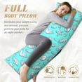 thumbnail image 5 of Easygdp Seashell And Starfish Long Body Pillowcase - Super Soft Microfiber Body Pillow Case - Envelope Closure, Cool, Anti-Fading- 20x54 in, 5 of 8