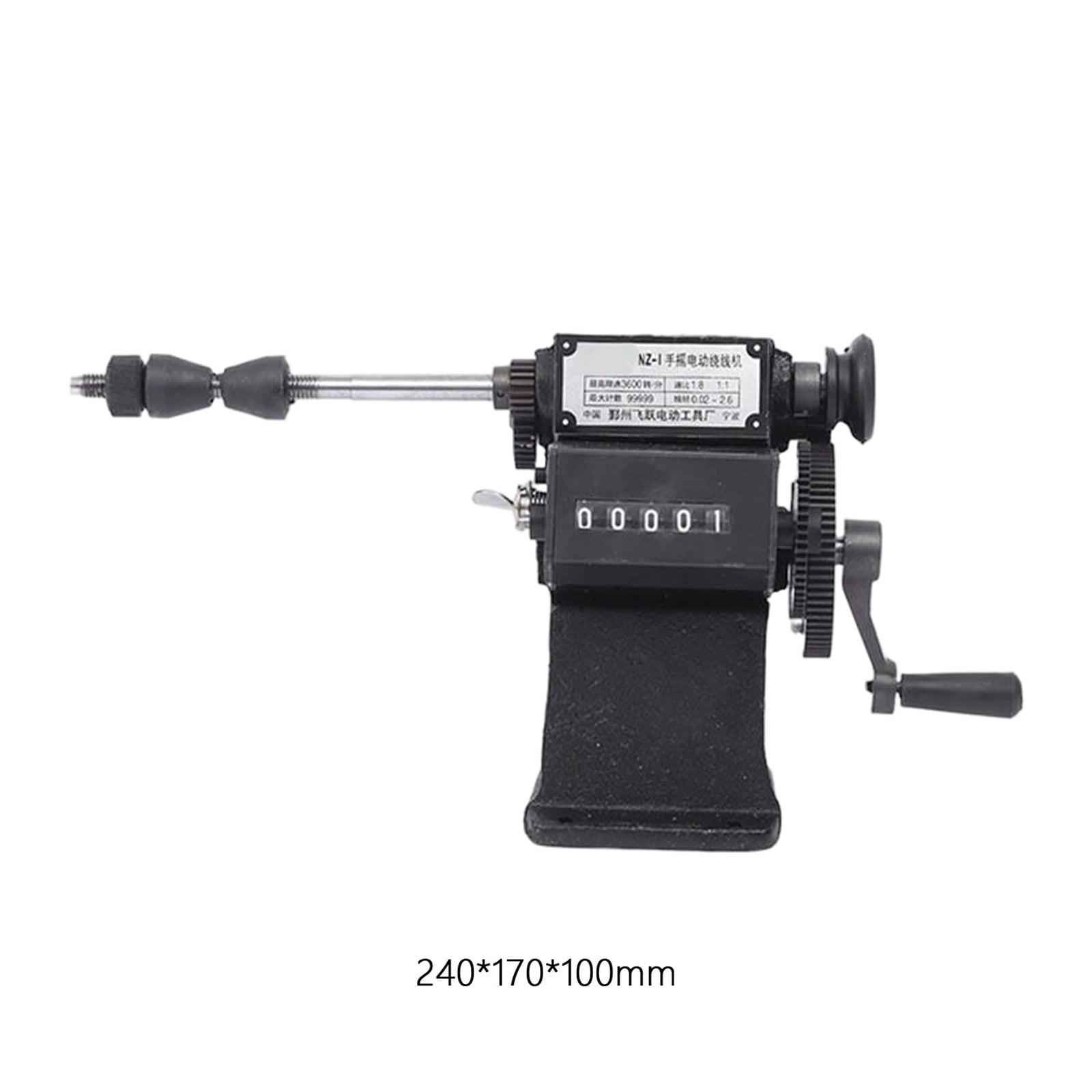 Hand Coil Winding Manually Winding Machine, Manual Coil Winder Machine, Counter Range 0-9999 For Home Projects Motor Coils Sewing