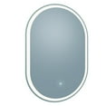 thumbnail image 4 of Arpella  Grace Oval Frameless LED Mirror with Memory Dimmer and Defogger 24 x 36 - Clear, 4 of 5