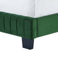 thumbnail image 5 of Tufted Platform Bed Frame, Full Size, Velvet, Green, Modern Contemporary Urban Design, Bedroom Master Guest Suite, 5 of 8