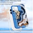 thumbnail image 6 of Compatible with iPhone 13 Pro Max Marble Case Glitter Marble Pattern Case Fashion Luxury 3 in 1 Shockproof Protective Cover for iPhone 13 Pro Max (6.7 inch) Women and Girls, 6 of 14
