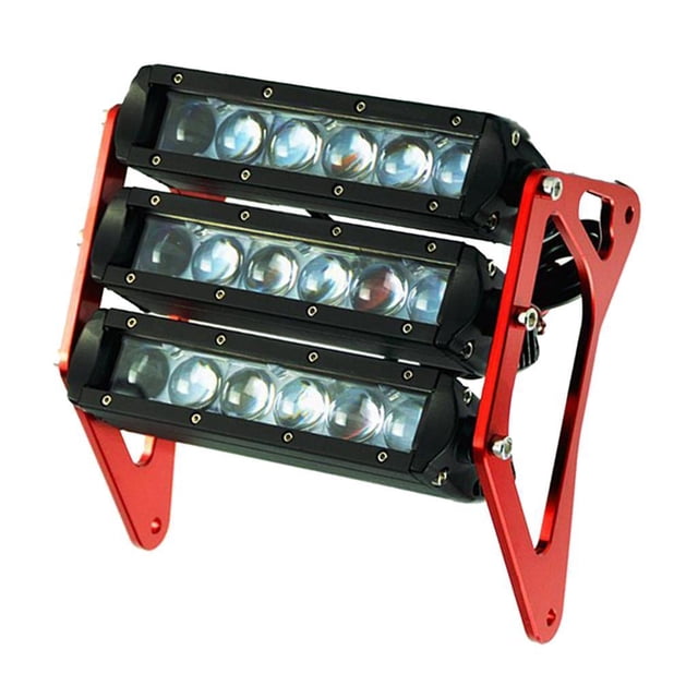 Speravity Motorcycle Three-tier LED Modified Headlights Fairing For MSX125 Accesorios para motos Rojo