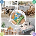 60x60in(152x152cm) Square Tablecloth, Waterproof Polyester Table Cover ...