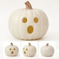 thumbnail image 6 of HCTSHG Halloween Pumpkin Lights Jack O Lanterns Vintage Halloween Decorations Classic Plastic Pumpkin Statue Light Up Table Decor for Home Office Party Decorations, 6 of 9