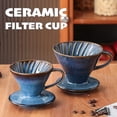 thumbnail image 2 of ABCISI Ceramic Pour Over Coffee Dripper, Kiln Retro Coffee Filter, Hand Brew Coffee Maker Set Reusable Porcelain Accessories for Home, Cafe, Restaurants, 2 of 9
