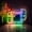 Color Flow Effect (76 modes), variant on Game Console Led Light Box, Dimmable Neon-Like Light Signs USB Power for Wall Decor Bedroom Decoration, Static Light (WxH) 11"x9"